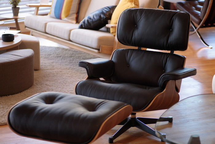 イームズデザインを再現したウォルナットフレームのラウンジチェア＆オットマンセット｜kwg-ch4068-wal（GENCO） kwg-ch4068-wal 参考画像 16