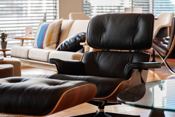 イームズデザインを再現したウォルナットフレームのラウンジチェア＆オットマンセット｜kwg-ch4068-wal（GENCO） kwg-ch4068-wal 参考画像 17