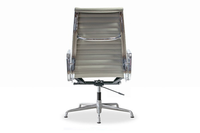 アルミナムチェア ハイフラットパッド レザー 本革 キャスター グライズ プラスライン仕様 保証付 e-comfort デザイナーズ ジェネ（GENCO） kwg-chea07hfc-le 参考画像 16