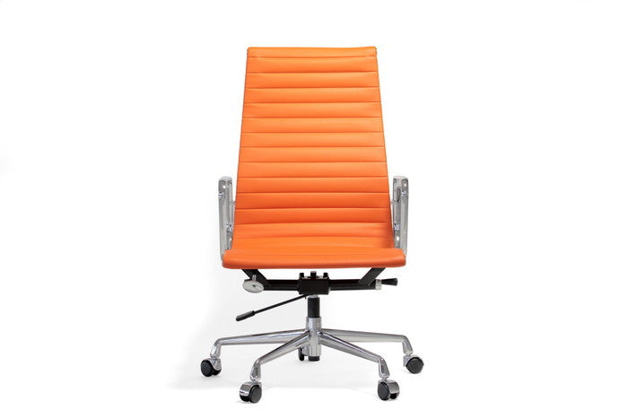 アルミナムチェア エグゼクティブチェア PUレザー＆アルミ脚の快適デザイン｜kwg-chea07hfc-pu（GENCO） kwg-chea07hfc-pu 参考画像 7