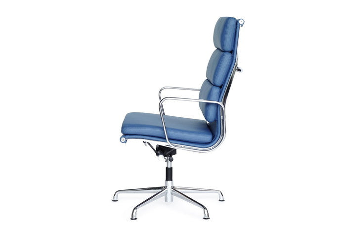 アルミナムチェア ハイソフトパッド 本革レザー＆キャスター付き｜快適な座り心地でデザイナーズ家具の魅力を堪能｜kwg-chea07hsc-le（GENCO） kwg-chea07hsc-le 参考画像 12