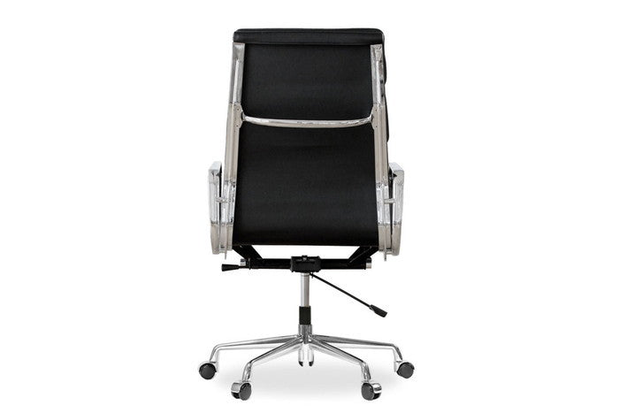 アルミナムチェア ハイソフトパッド 本革レザー＆キャスター付き｜快適な座り心地でデザイナーズ家具の魅力を堪能｜kwg-chea07hsc-le（GENCO） kwg-chea07hsc-le 参考画像 6