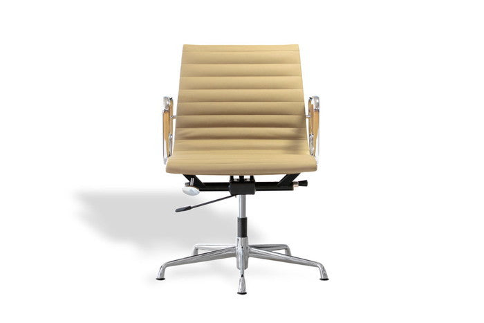 アルミナムチェア ローフラットパッド 本革キャスター付きで快適な座り心地｜kwg-chea07lfc-le（GENCO） kwg-chea07lfc-le 参考画像 9