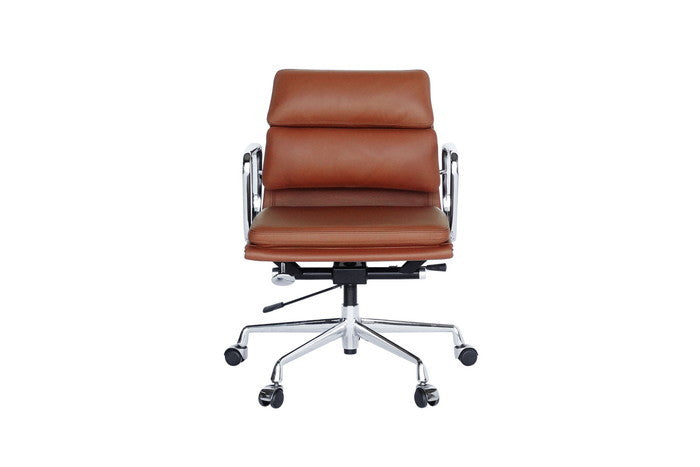 本革×アルミニウムで上質な座り心地を実現「アルミナムチェア ローソフトパッド」｜kwg-chea07lsc-le（GENCO） kwg-chea07lsc-le 参考画像 7