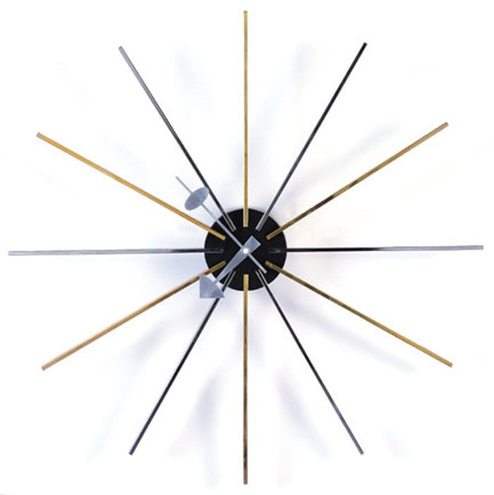 ジョージ・ネルソン スター クロック｜真鍮とクロームの輝きが映える洗練デザイン壁掛け時計｜kwg-cw03（GENCO） kwg-cw03 参考画像 5