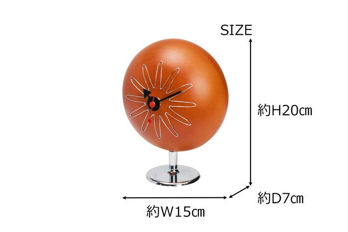 ジョージ ネルソン ピル クロック｜洗練された木製ボディと細やかな文字盤デザインで飾る置き時計｜kwg-cw10（GENCO） kwg-cw10 参考画像 11