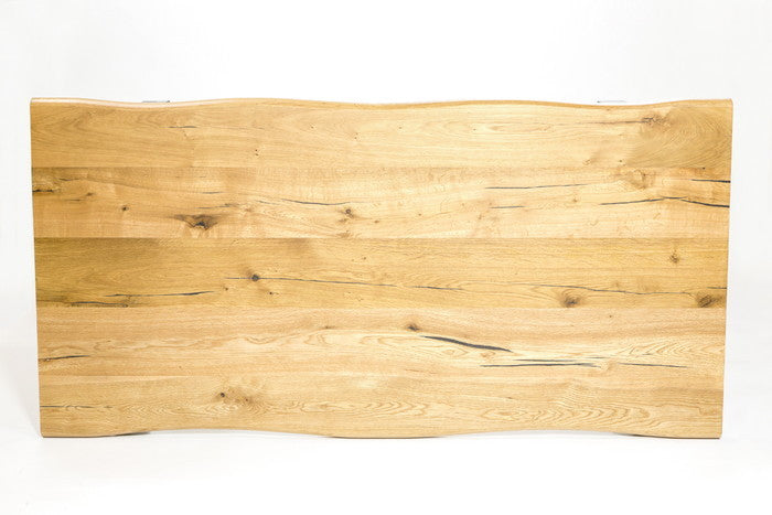 厚突きオーク天板×ブラックスチール脚のロッテルダム テーブル180cm｜kwg-hw-table180ml（GENCO） kwg-hw-table180ml 参考画像 17