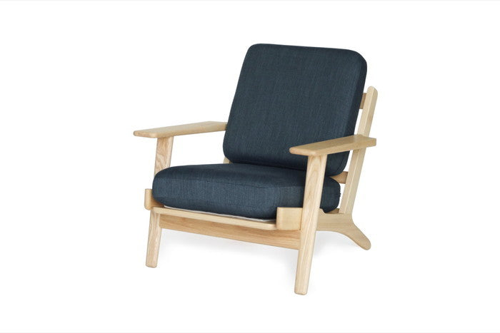 北欧風の美しい無垢材フレームが魅力【即納】290ソファ ラウンジ1P ファブリック仕様｜kwg-sf9160a-ash（GENCO） kwg-sf9160a-ash 参考画像 10