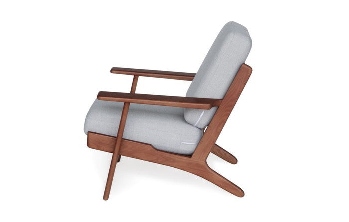 北欧風の美しい無垢材フレームが魅力【即納】290ソファ ラウンジ1P ファブリック仕様｜kwg-sf9160a-ash（GENCO） kwg-sf9160a-ash 参考画像 12