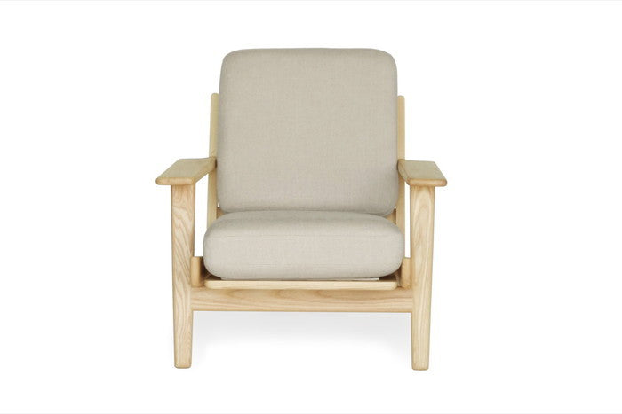 北欧風の美しい無垢材フレームが魅力【即納】290ソファ ラウンジ1P ファブリック仕様｜kwg-sf9160a-ash（GENCO） kwg-sf9160a-ash 参考画像 5