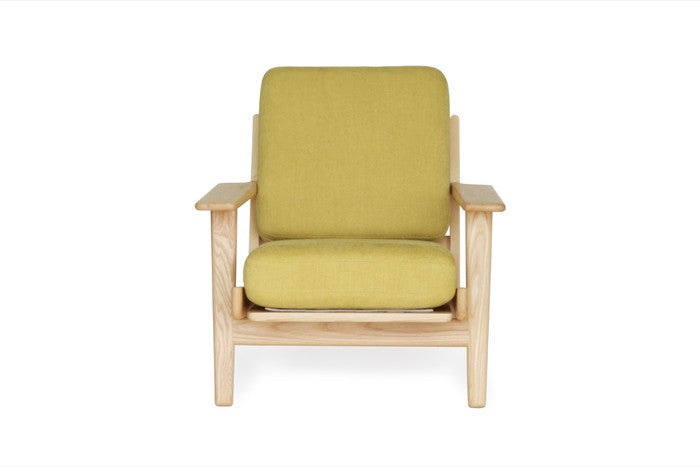 北欧風の美しい無垢材フレームが魅力【即納】290ソファ ラウンジ1P ファブリック仕様｜kwg-sf9160a-ash（GENCO） kwg-sf9160a-ash 参考画像 6