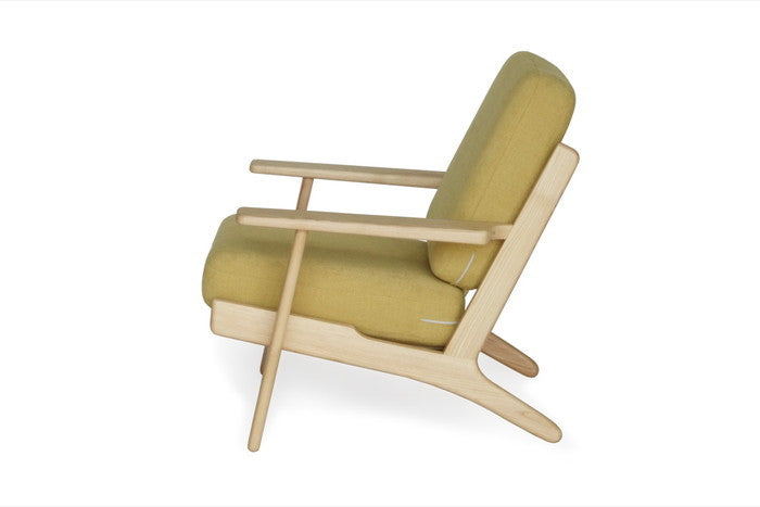 北欧風の美しい無垢材フレームが魅力【即納】290ソファ ラウンジ1P ファブリック仕様｜kwg-sf9160a-ash（GENCO） kwg-sf9160a-ash 参考画像 7