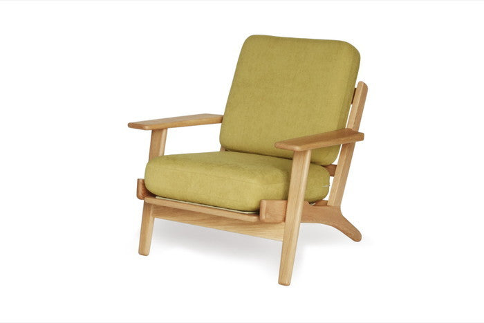 北欧風の洗練された座り心地【即納】290ソファ ラウンジ1P オーク無垢材使用｜kwg-sf9160a-oak（GENCO） kwg-sf9160a-oak 参考画像 12