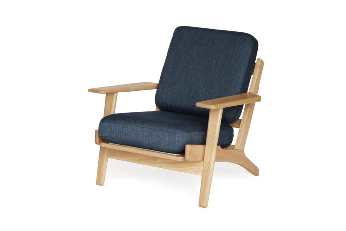 北欧風の洗練された座り心地【即納】290ソファ ラウンジ1P オーク無垢材使用｜kwg-sf9160a-oak（GENCO） kwg-sf9160a-oak 参考画像 14