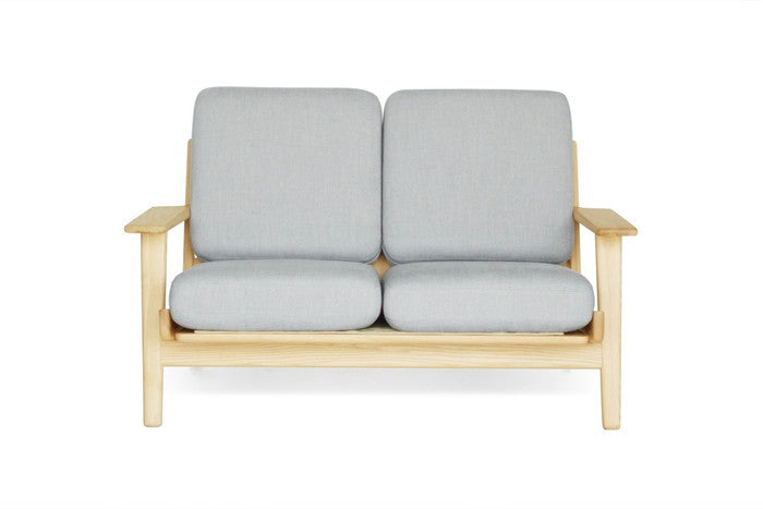 北欧デザイン×無垢材の美しさ「290ソファ ラウンジソファ 2P ファブリック アッシュ」｜kwg-sf9160b-ash（GENCO） kwg-sf9160b-ash 参考画像 3