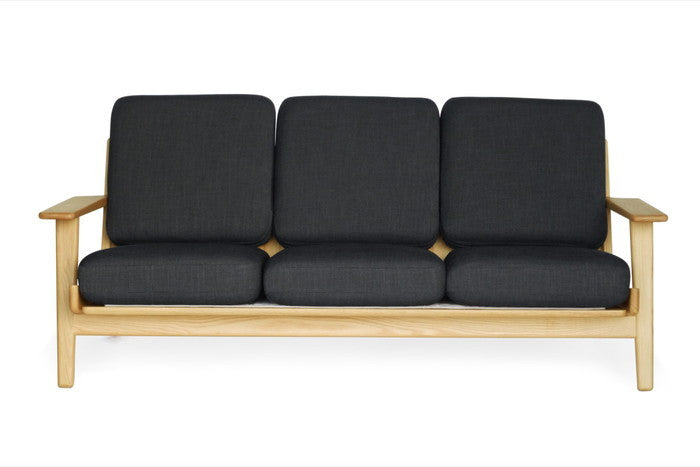 北欧デザインの美しい座り心地【290ソファ ラウンジ3P ファブリック×オーク】保証付｜kwg-sf9160c-oak（GENCO） kwg-sf9160c-oak 参考画像 4