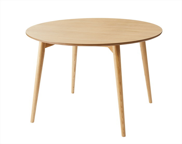 カラメリ 円形ダイニングテーブル ナチュラル W110×D110×H72 az-krm-110na ダイニングテーブル テーブル 送料無料 北欧 モダン 家具