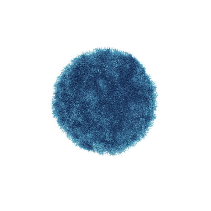 『125』『あす楽』シャギーマット ブルー 直径30 az-rg-21bl 1枚目の画像 