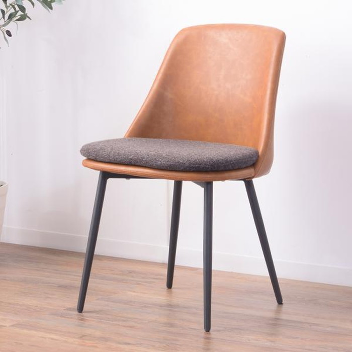 [サイズ]W50×D55.5×H79.5×SH47(cm)[カラー]グレー ブラウン[素材]スチール(粉体塗装) ポリエステル ソフトレザー[スペック]組立式商品重量：約5（kg）耐荷重：80kg付属