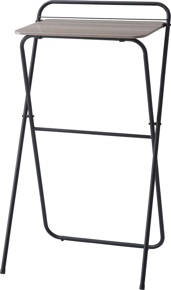 [サイズ]W64.5×D56×H116.5/107(折りたたみ時:W64.5 x D6 x H128cm)cm[カラー]ブラック ホワイト[素材]合成樹脂化粧繊維板 スチール(粉体塗装)[スペック]組