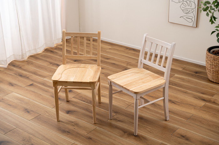 [サイズ]W43×D49×H78.5×SH45cm[カラー]ナチュラル ホワイト[素材]天然木(ラバーウッド) ラッカー塗装[スペック]組立：完成品付属工具：なしお客様用意工具：なし組立人数：なし組立