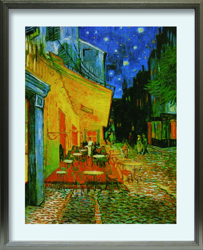 ȯ٥ե󥻥 ե å Vincent van Gogh Pavement Cafe at night L SV 430x530x25mm ZFA-62356 bic-10116695s1 1ܤβ 