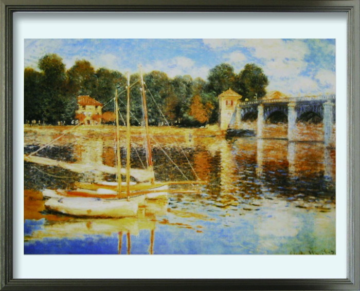 ȯ٥  Claude Monet Il ponte ad Argenteuil L SV 530x430x25mm ZFA-62365 bic-10116704s1 1ܤβ 