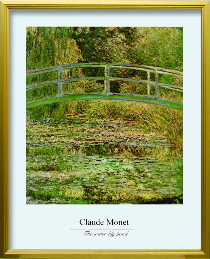 ȯ٥  Claude Monet The water lily Pond L GD 430x530x25mm ZFA-62366 bic-10116705s1 1ܤβ 
