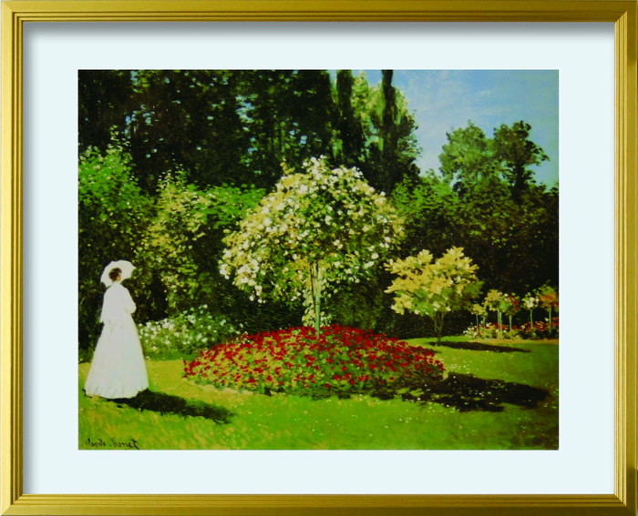 ȯ٥  Claude Monet Signora in giardno L GD 530x430x25mm ZFA-62371 bic-10116710s1 1ܤβ 