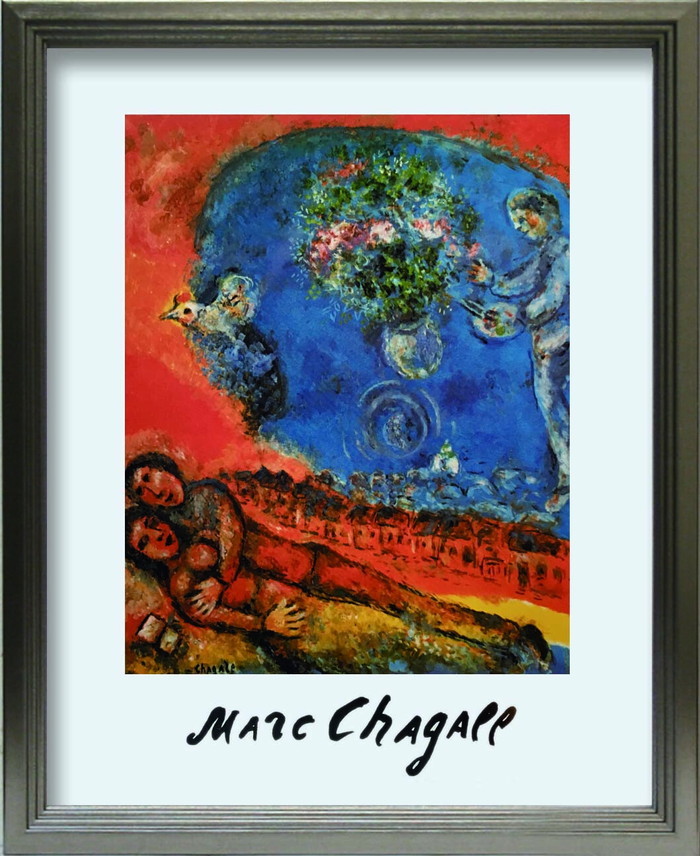 ȯ٥ޥ륯 㥬 Marc Chagall Couple of lovers on a red backgroun S SV 270x330x25mm ZFA-62330 bic-10116882s1 1ܤβ 