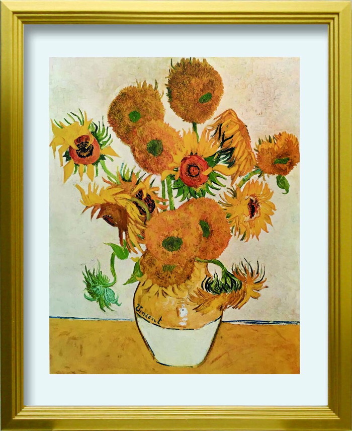 ȯ٥ե󥻥 ե å Vincent van Gogh Sunflowers S GD 270x330x25mm ZFA-62335 bic-10116887s1 1ܤβ 