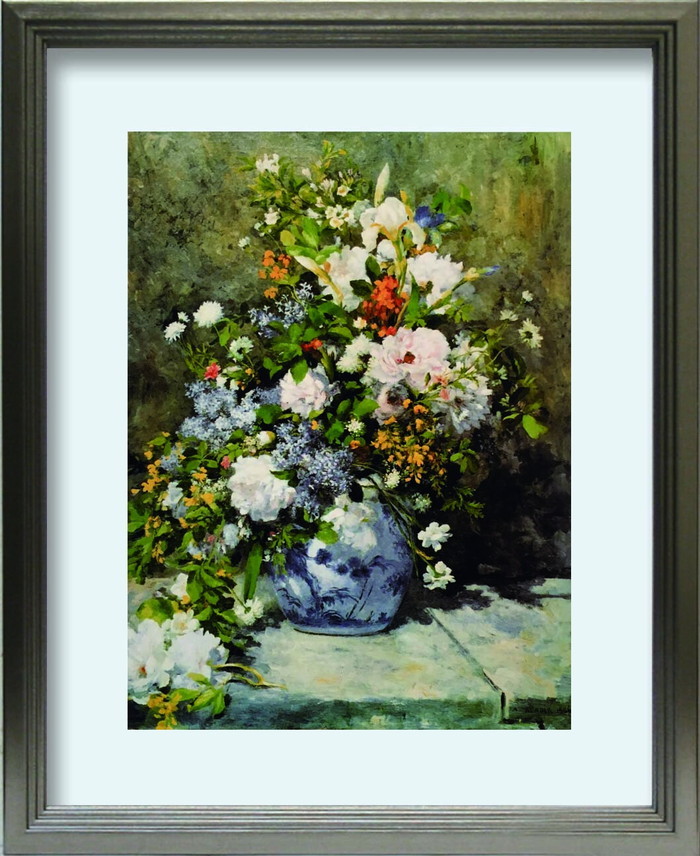 ȯ٥ԥ 她 Υ Pierre-Auguste Renoir Grande vaso di fiori S SV 270x330x25mm ZFA-62343 bic-10116895s1 1ܤβ 
