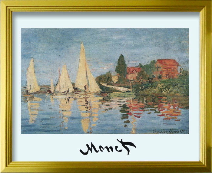ȯ٥  Claude Monet Regata ad Argenteuil S GD 330x270x25mm ZFA-62348 bic-10116900s1 1ܤβ 