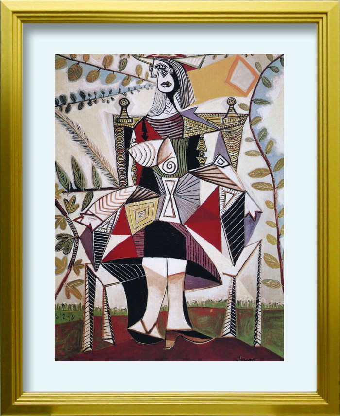 ȯ٥ѥ֥ԥ Pablo Picasso Femme au Jardin 1938 S GD 270x330x25mm ZFA-62353 bic-10116905s1 1ܤβ 