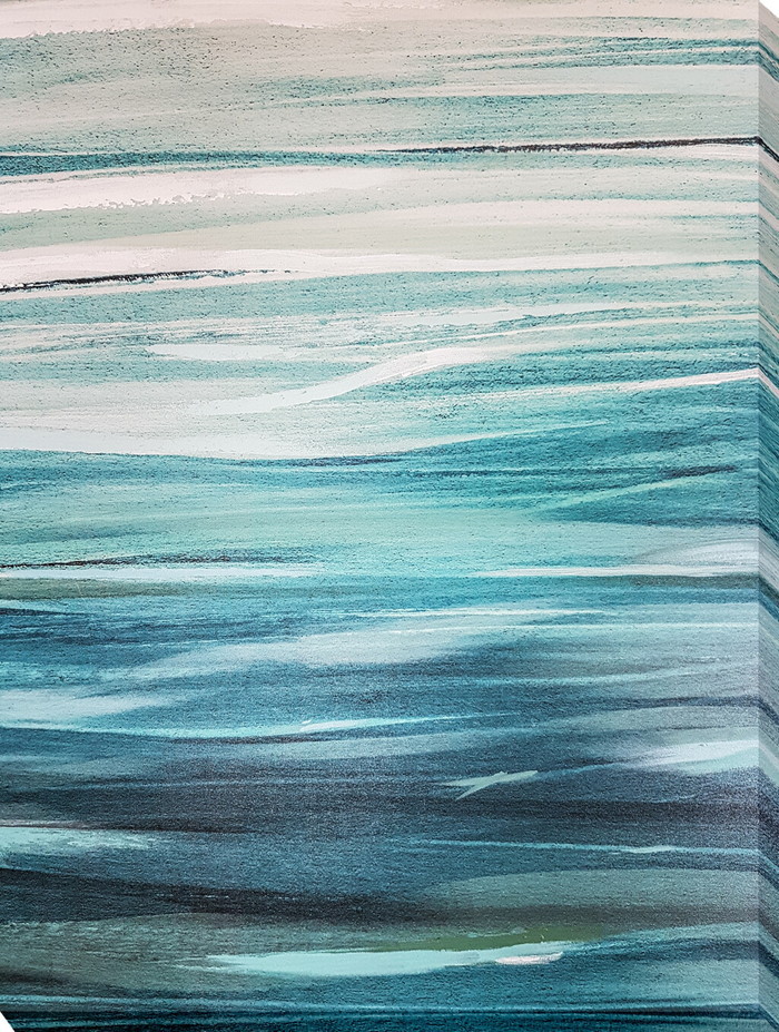 ȯ٥Хѥͥ Art Panel abstract blue sea wave art 600x800x40mm IAP-53239 bic-10164223s1 1ܤβ 