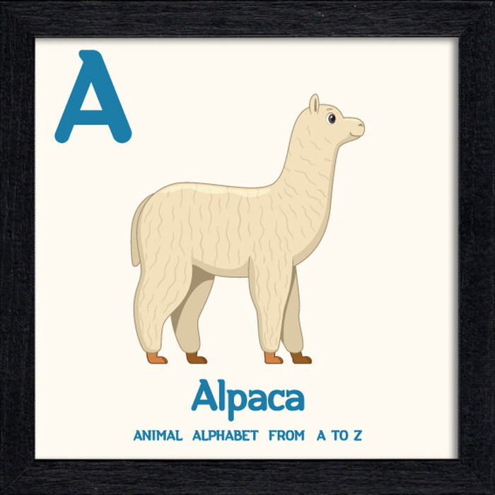 ȯ٥˥ޥ륢ե٥å Animal Alphabet Alpaca 200x200x53mm ZAA-53208 bic-10772190s1 1ܤβ 