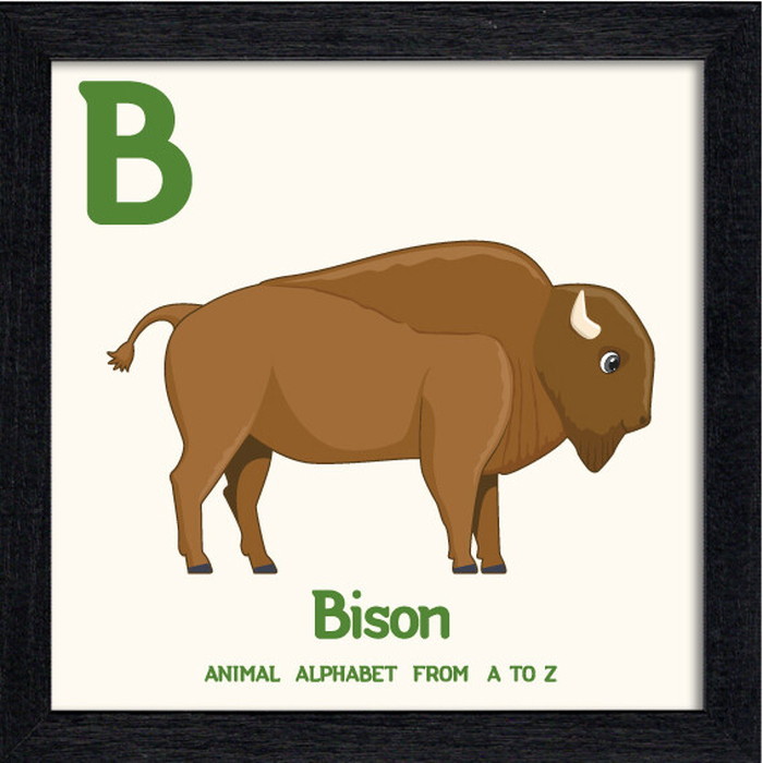ȯ٥˥ޥ륢ե٥å Animal Alphabet Bison 200x200x53mm ZAA-53209 bic-10772191s1 1ܤβ 