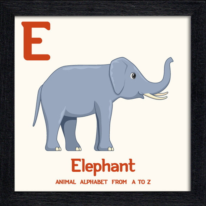 ȯ٥˥ޥ륢ե٥å Animal Alphabet Elephant 200x200x53mm ZAA-53212 bic-10772194s1 1ܤβ 