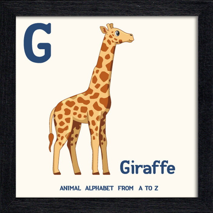 ȯ٥˥ޥ륢ե٥å Animal Alphabet Giraffe 200x200x53mm ZAA-53214 bic-10772196s1 1ܤβ 