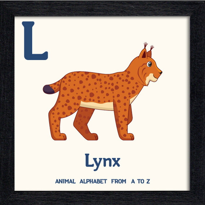 ȯ٥˥ޥ륢ե٥å Animal Alphabet Lynx 200x200x53mm ZAA-53219 bic-10772201s1 1ܤβ 