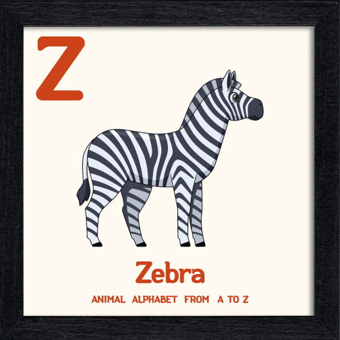 ȯ٥˥ޥ륢ե٥å Animal Alphabet Zebra 200x200x53mm ZAA-53233 bic-10772215s1 1ܤβ 