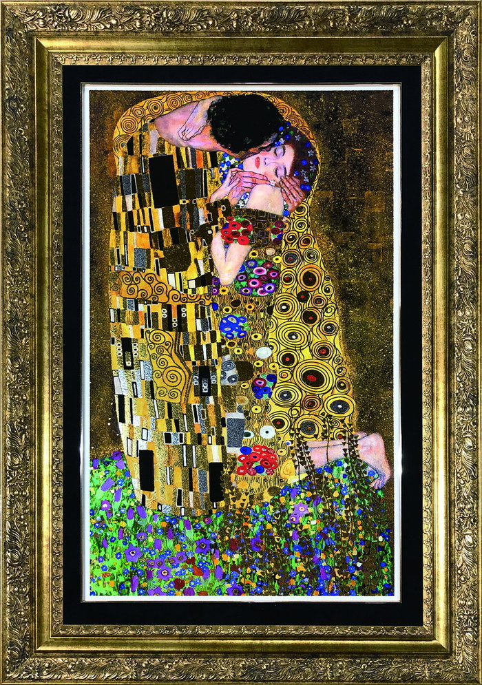 グスタフ クリムト Gustav Klimt The Kiss 575x818x30mm GGK-62471 bic