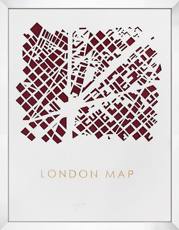 ȯ٥ȥե졼 3D MAP ART LONDON 700x900x50mm IMP-61123 bic-6942379s1 1ܤβ 
