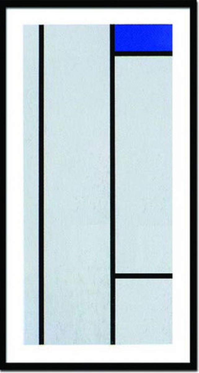 ȯ٥ȥե졼 ԥȡɥꥢ Piet Mondrian Composition blanc bleu Silkscreen 530x950x30mm IPM-14381 bic-6942420s1 1ܤβ 