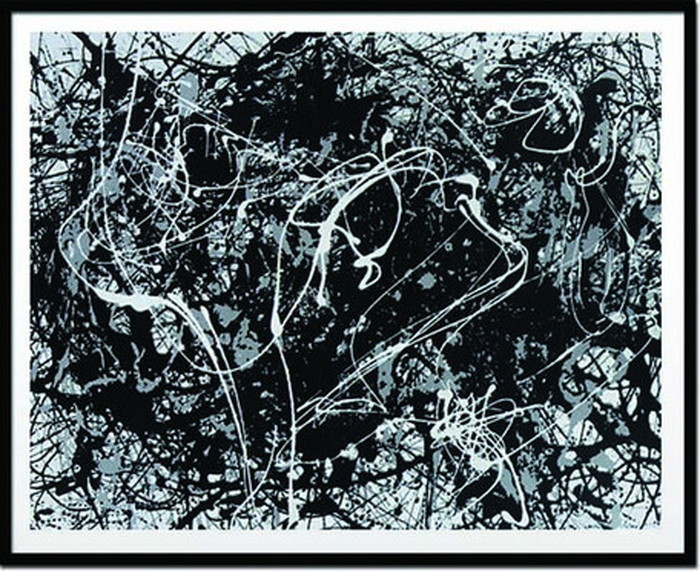 ȯ٥ȥե졼 㥯󡦥ݥå Jackson Pollock Number 33 1949 Silkscreen 1130x860x30mm IJP-14391 bic-6942437s1 1ܤβ 