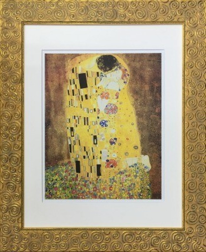 ȯ٥ȥե졼 ̾ ա Gustav Klimt The Kiss 490x595x25mm IFA-60903 bic-6942547s1 1ܤβ 