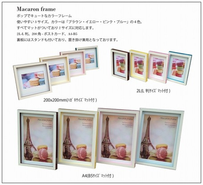 ȯ٥եȥե졼 ޥե졼 Macaron frame Blue 2L LȽޥå ֥롼 2L 153x205x25mm FMC-61629 bic-6943373s1 6ܤβ 