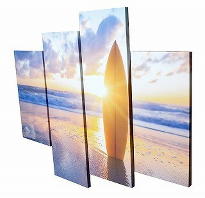 ȯ٥Х Bello Canvas Art Surfboard on the beach at sunset 4祻å 300x600x25 300x900x25mm IPT-61747 bic-7030274s1 3ܤβ 