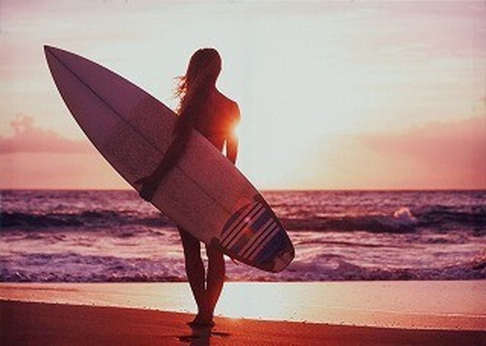 ȯ٥Х Carino Canvas Art Beautiful surfer girl 700x500mm 700x500x25mm ZPT-61749 bic-7030276s1 1ܤβ 