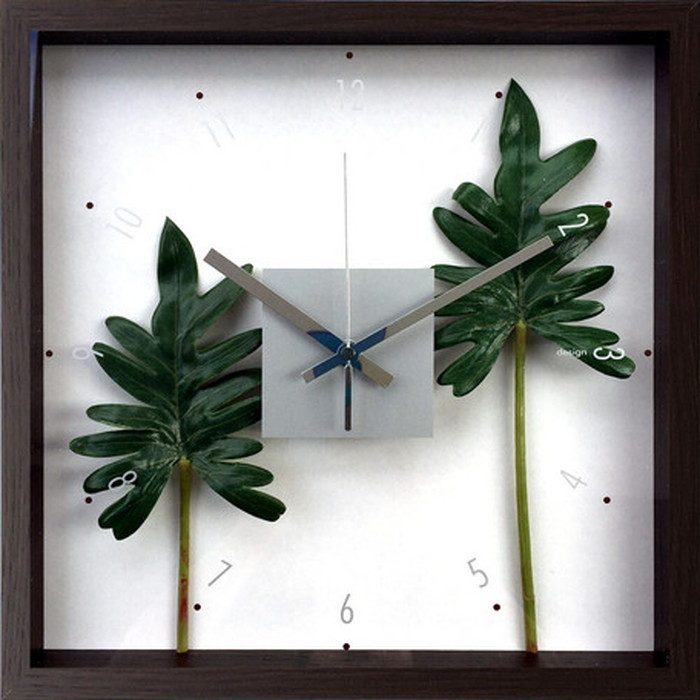 ȯ٥ƥꥢå åѥ F-style Clock Philodendron cv. kookaburra 320x320x55mm CFC-52887 bic-7074720s1 1ܤβ 